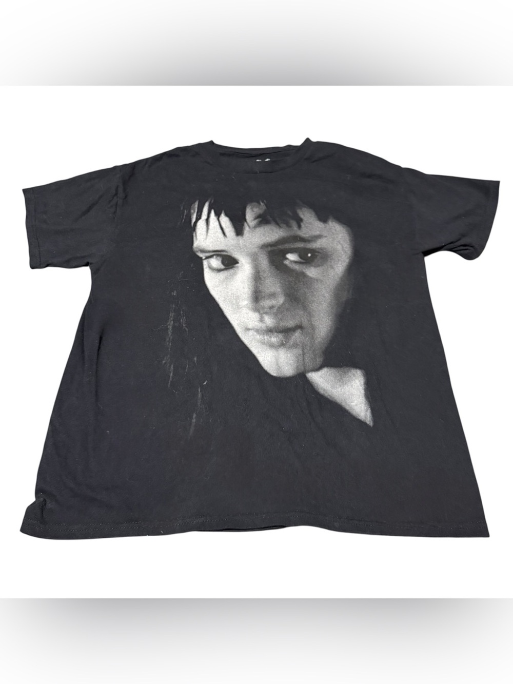Welcome Skateboards x Beetlejuice T-Shirt Men Size Large Black Lydia Deetz